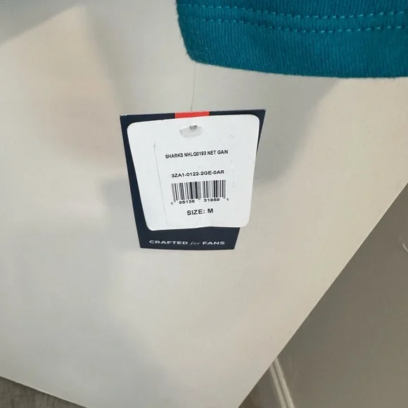 San Jose Sharks Teal and Black Jersey - Picture 2 of 5